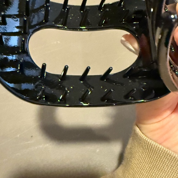 Black Teleties Hair Claw Clip size L - Picture 4 of 4